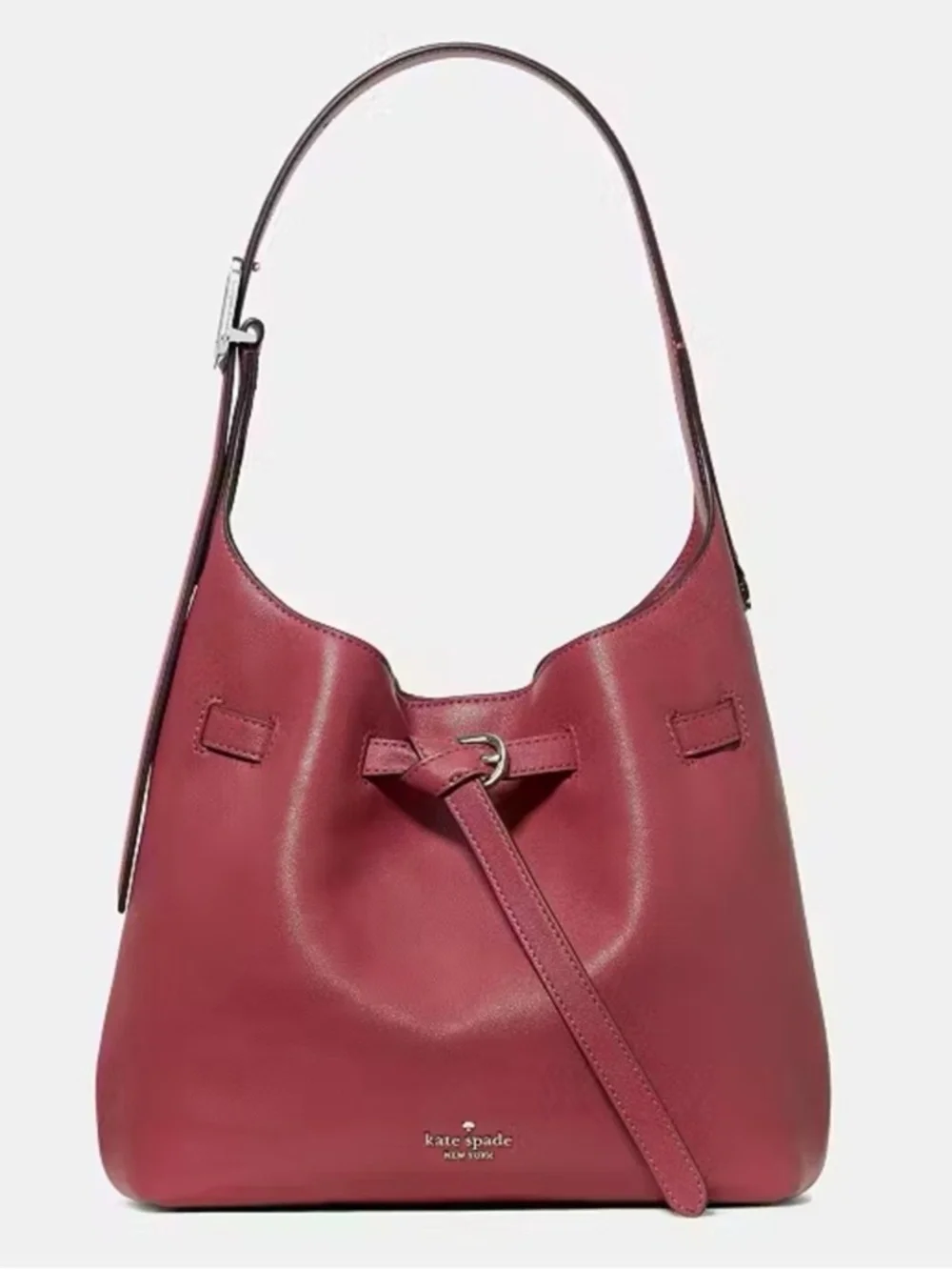 Kate Spade New York 454 Belted Small Shoulder Bag Red Jasper